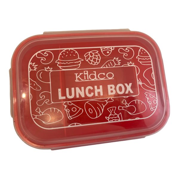 Empty, durable plastic lunch box for kids, food-grade and colorful, ready for healthy snacks and meals