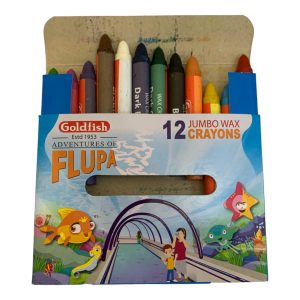 Set of colorful crayons for kids.