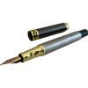 Best quality fountain pen, single piece, adorned with black and golden details