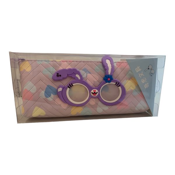 A spacious, two-zipper pencil pouch designed for girls, featuring a vibrant and fun exterior. It offers ample storage with separate compartments for easy organization of school supplies like pencils, pens, erasers, and other essentials. The durable material ensures long-lasting use, making it perfect for school or home