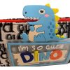 A charming pencil pouch featuring an adorable dinosaur design and the phrase "I Am So Cute." This single zipper pouch provides ample space for pencils, pens, and other small school supplies. Made with durable materials, it's perfect for kids who love dinosaurs and want a fun and functional way to keep their stationery organized