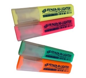 A single Sensa Highlighter pen, with a sleek design and vibrant color, perfect for emphasizing important points in documents and notes
