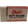 Dux Eraser: A white eraser with the Dux logo, perfect for precise erasing and smudge-free corrections